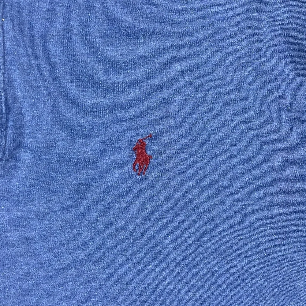 Vintage 90s Polo Ralph Lauren Polo Shirt Size Medium Blue Red Pony Logo
